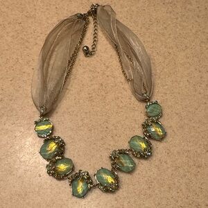 Stunning Gold and Green Necklace